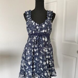 Francesca's Collections Navy Floral Dress (NWT)